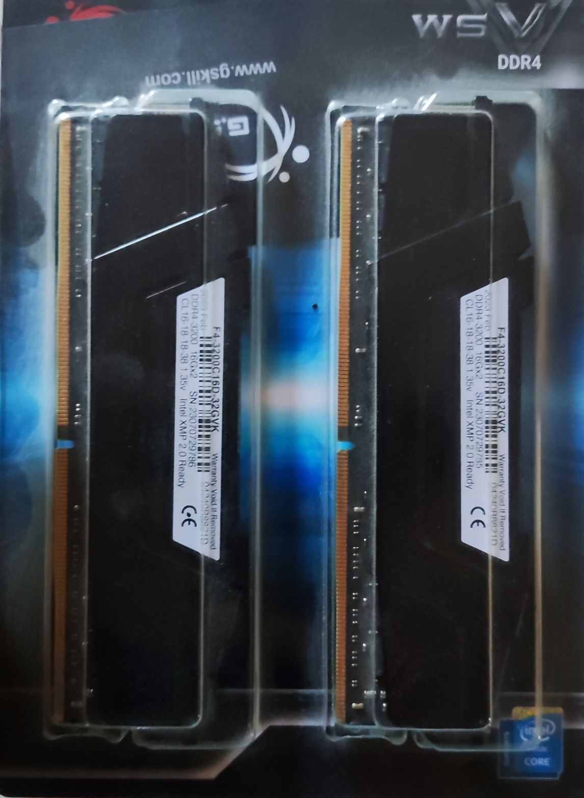 Оперативная память ripjaws DDR4 mhz3200 16gbX2