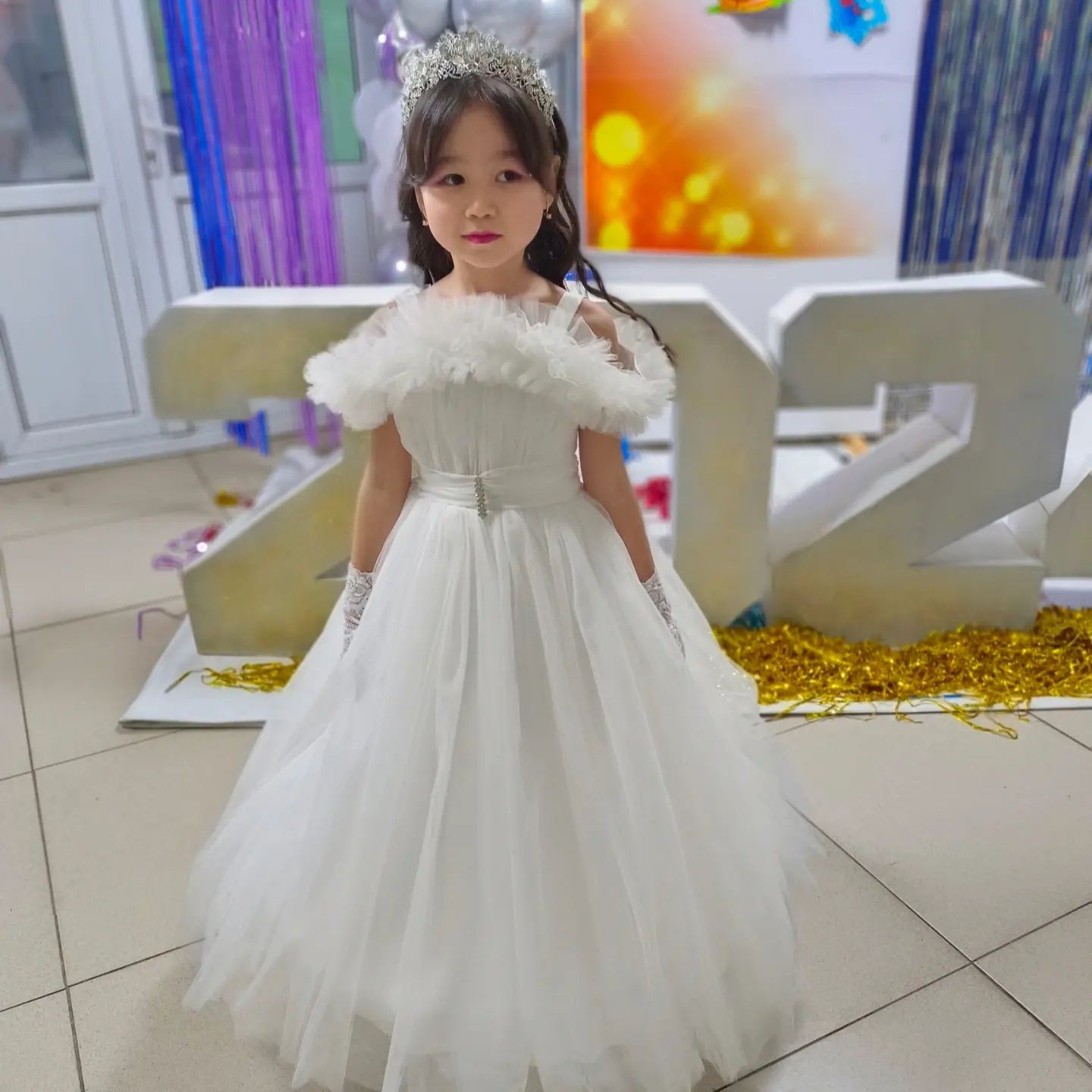 Платье бальное на 7-8 лет, 128размер