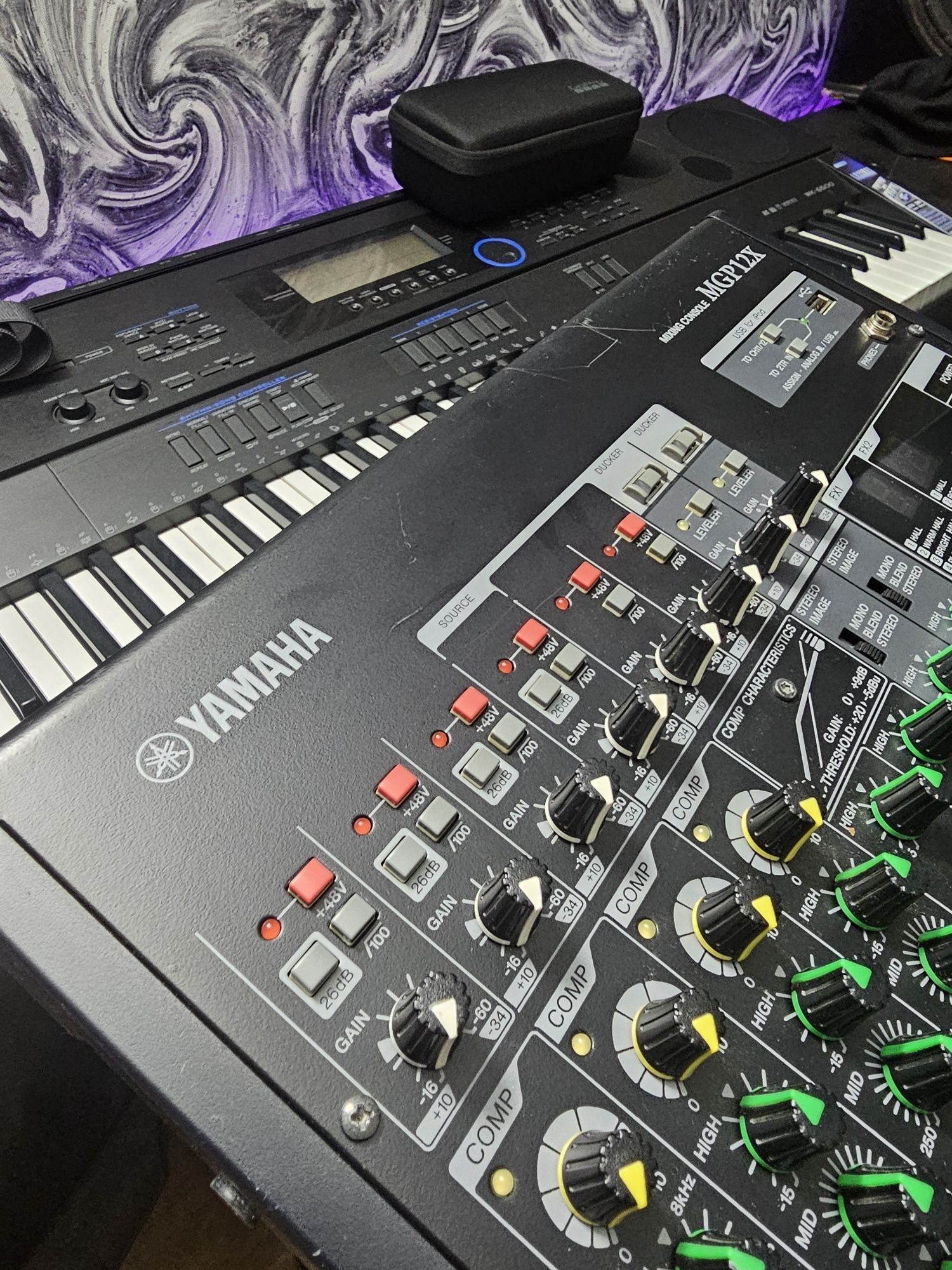 Микшер, пульт. Yamaha mgp12x
