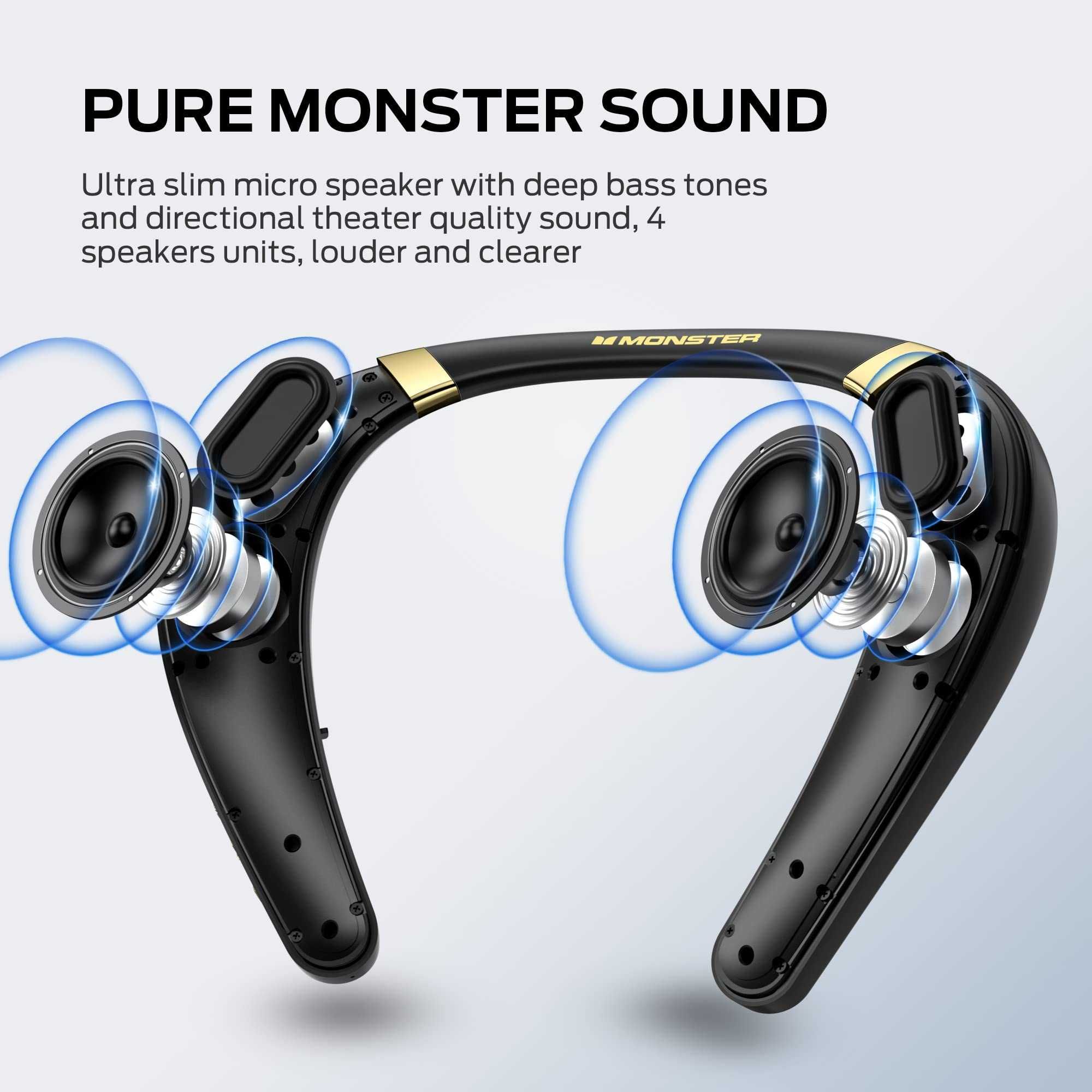 Новые 3D наушники открытого тип Monster Бумеранг Спикерфон блютуз Bose