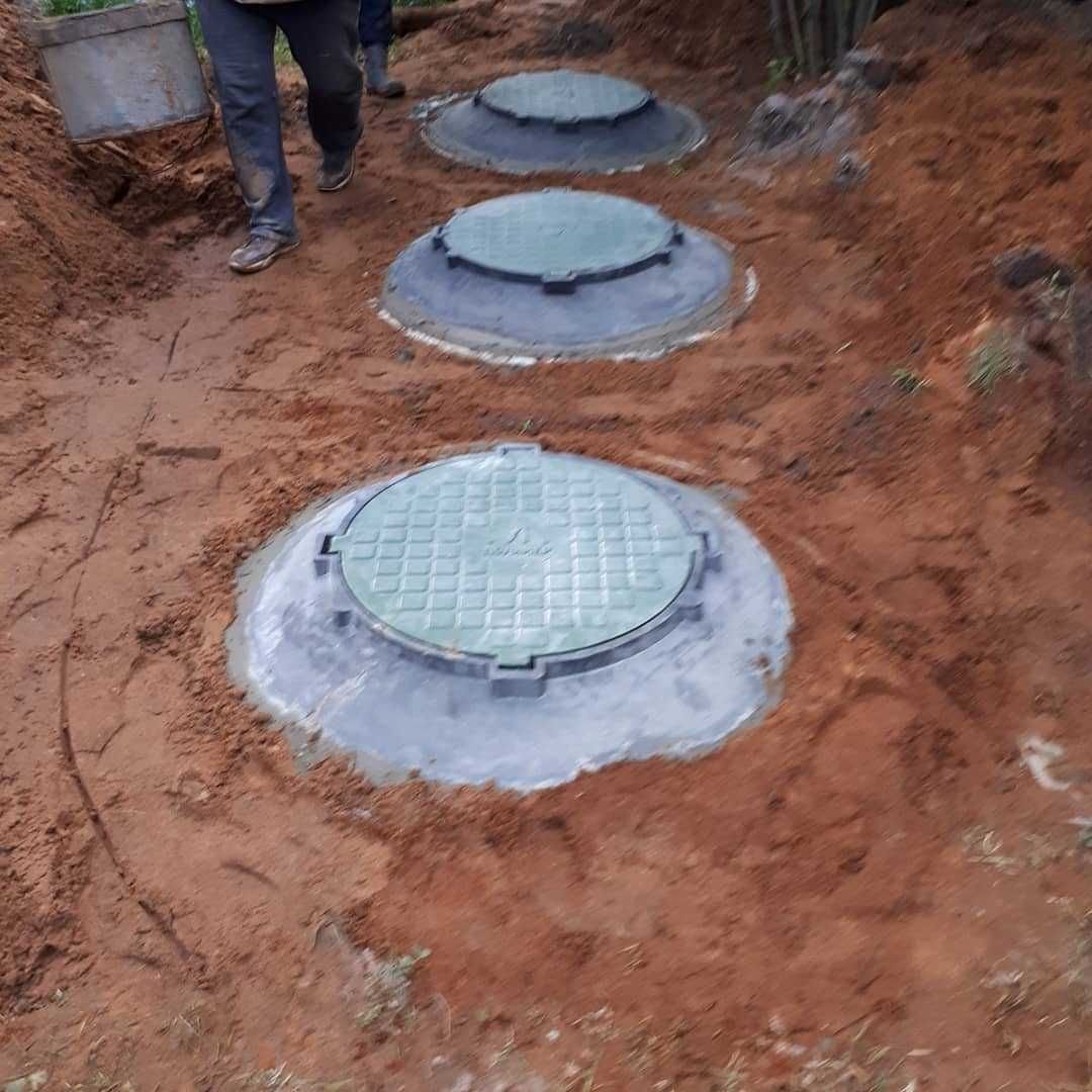 Септики без запаха с заводом в дом, укладка трубы, Быстро, Качественно