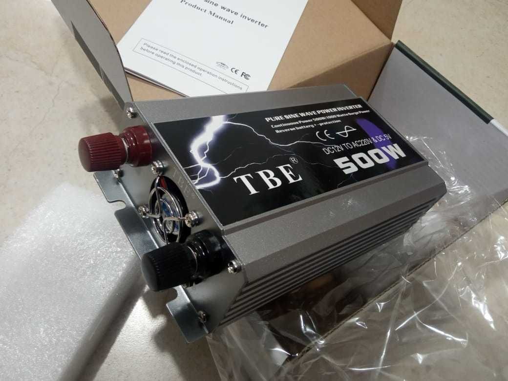 инвертор (чистый синус) инвертор ТВЕ 500w 12/220v преобразователь