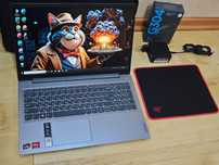 Ryzen 3-5gen ОЗУ 12GB SSD M2 256GB+1000GB ноутбук Lenovo Мощный