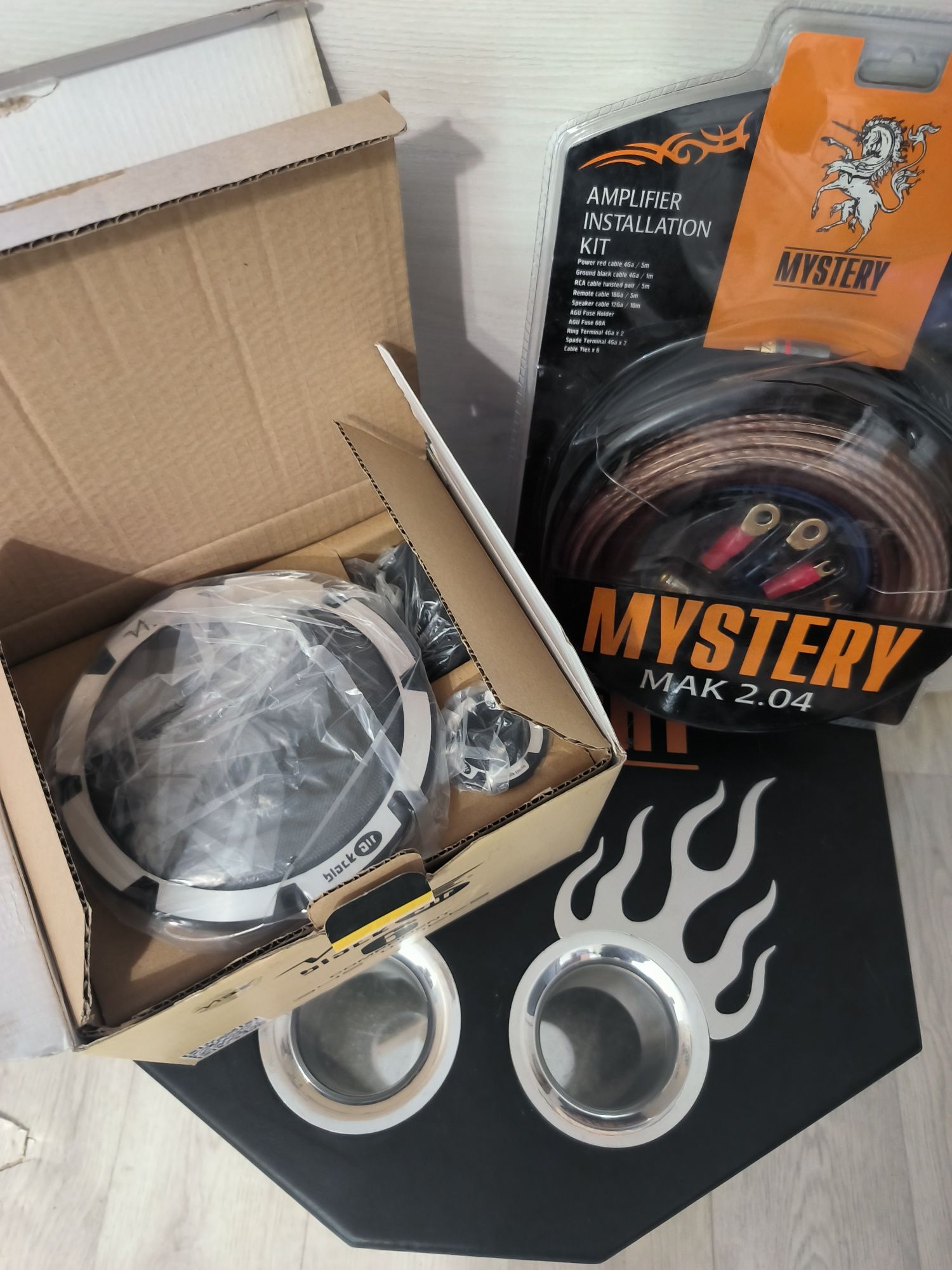 Продам сабвуфер Mystery MBP 253 и комплектующие