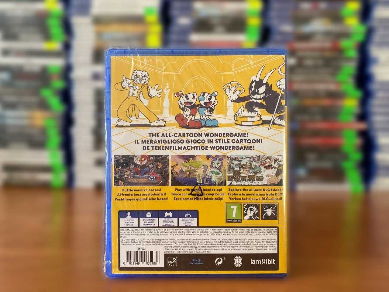 НОВЫЙ Cuphead + Дополнение DLC PS4/PS5 Большой Выбор Дисков