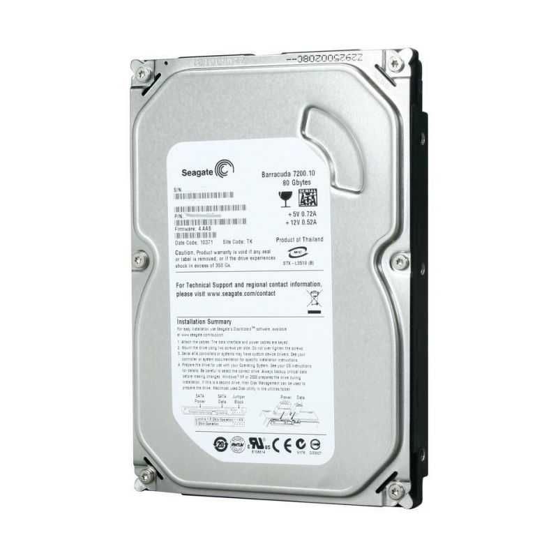 Жесткие диски от 80GB до 10TB 3.5" SATA с гарантией и документами
