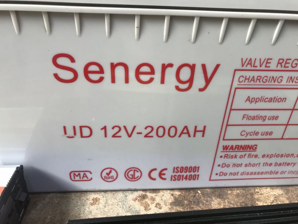 Тяговые гелевые AGM аккумуляторы senergy 200AH 12вольт