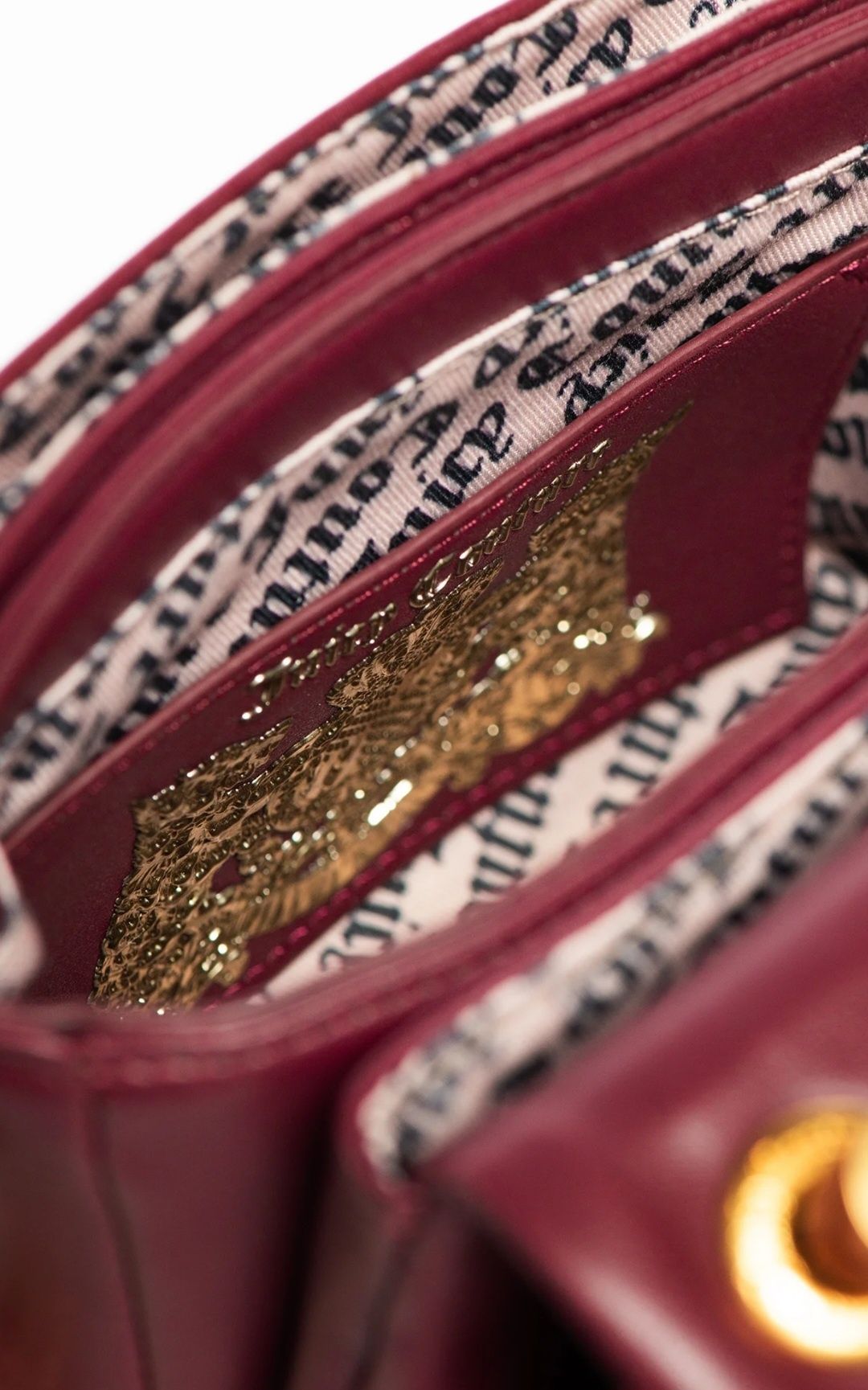 Бордовая сумка Juicy Couture