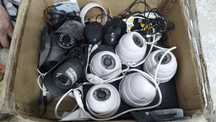 Комплект видеонаблюдения 8 камер, DVR  монитор и пк, HDD 160 ГБ