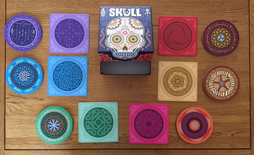 Настольная игра Skull (на китайском, правила отдельно на русском)
