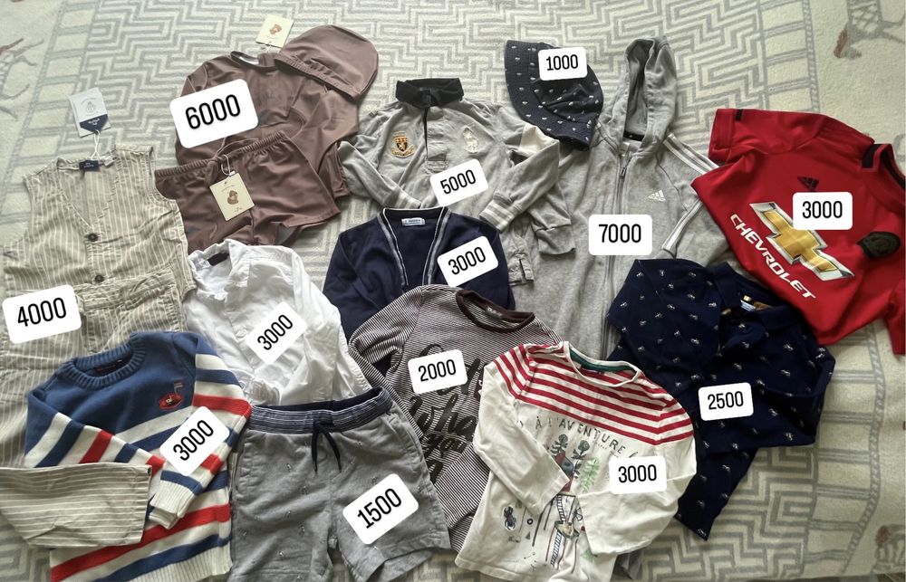 Вещи на 3-4 г, adidas,Calvin Klein, Gulliver, Guesskids, Chicco