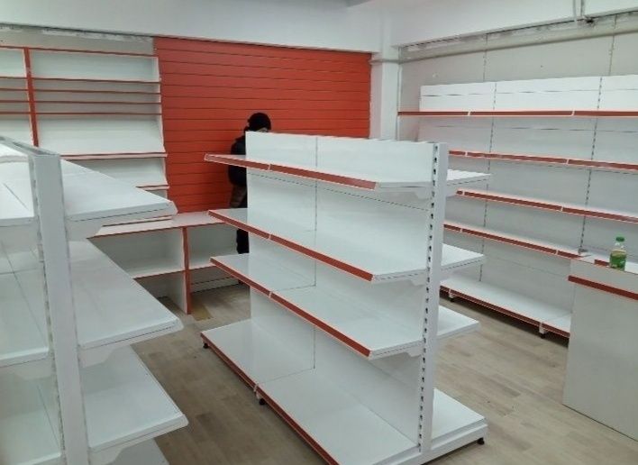 Полки стеллажи островок двухсторонний кассовый бокс тележки корзина