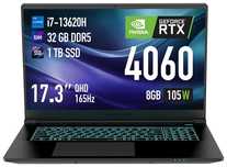 Ноутбук ThundeRobot Range 17 Pro 17.3" / 32 Гб / SSD 1024 Гб / Win 11