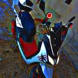 Samurai Moped White