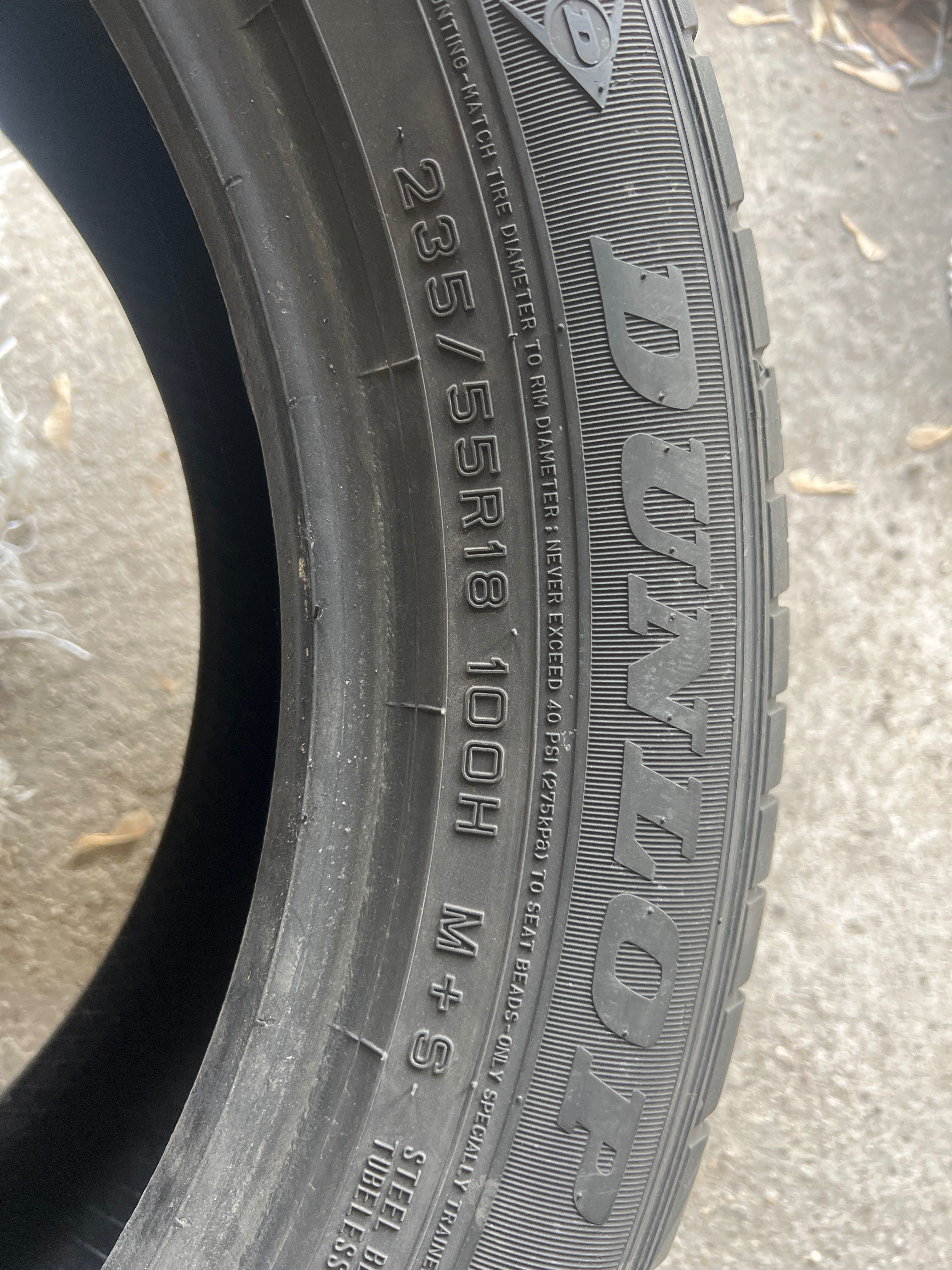 Dunlop grandtrek 235/55/18 бу 70тыс тг комплект