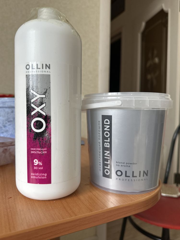 Осветляющий порошок 500г + Окислитель 9% 1000г OLLIN