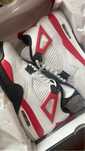 Air jordan 4 retro red cement/кроссовки найк айр джордан ретро