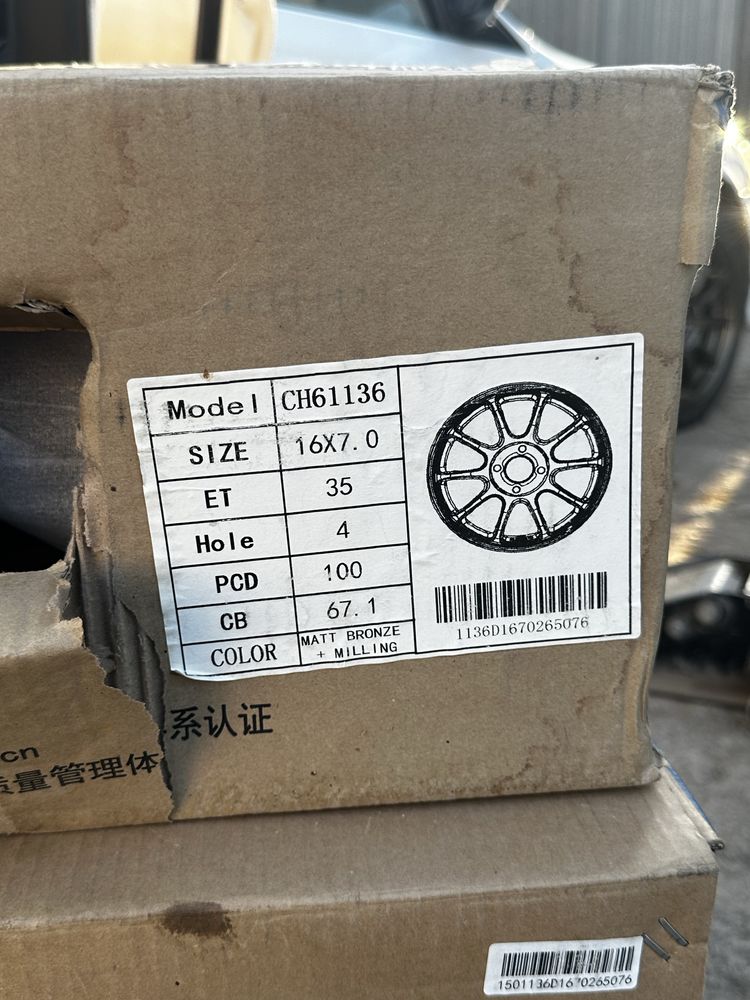 Продам Диски Volk rays R16 4x100