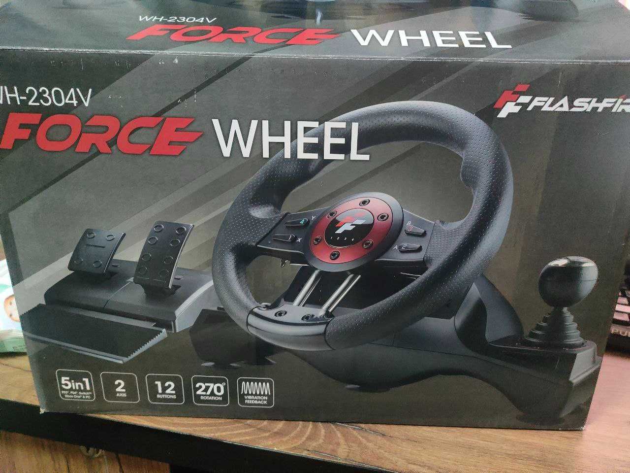Руль игровой FLASHFIRE 5in1 FORCE Wheel WH-2304V