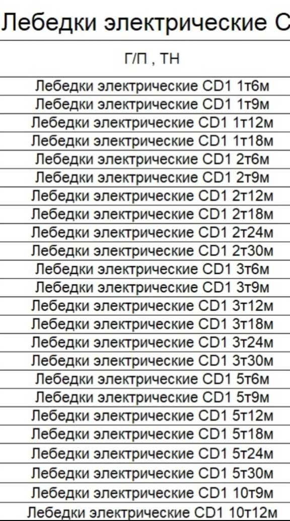 Тельфер электрическая лебедка 1тонна до 10тонн грузоподъёмность  новые
