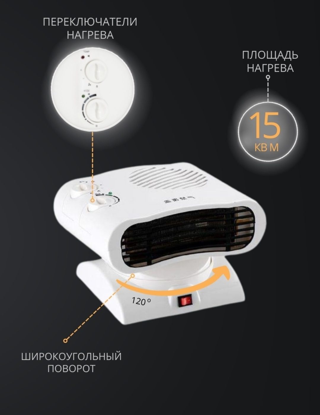 Обогреватель тепловентилятор термонагреватель вентилятор печка