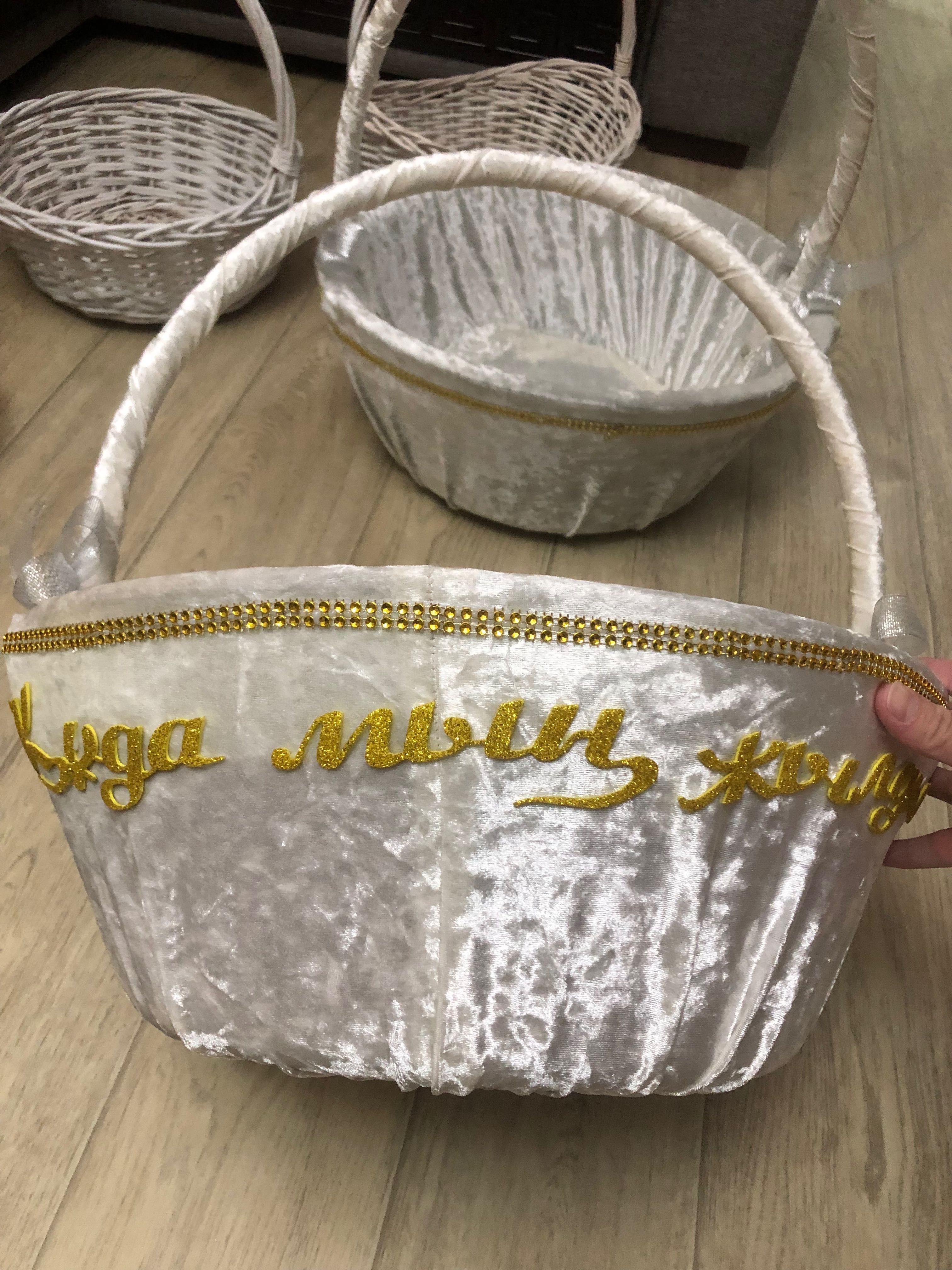 Корзина, вязанные