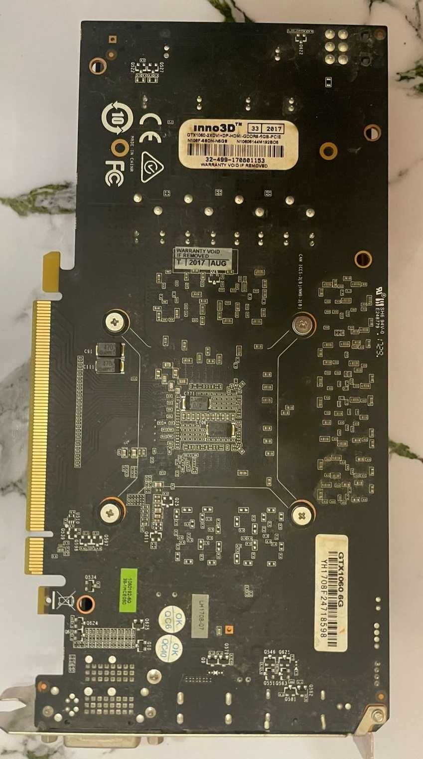 Видеокарта Inno3D GTX 1060 6GB GDDR5