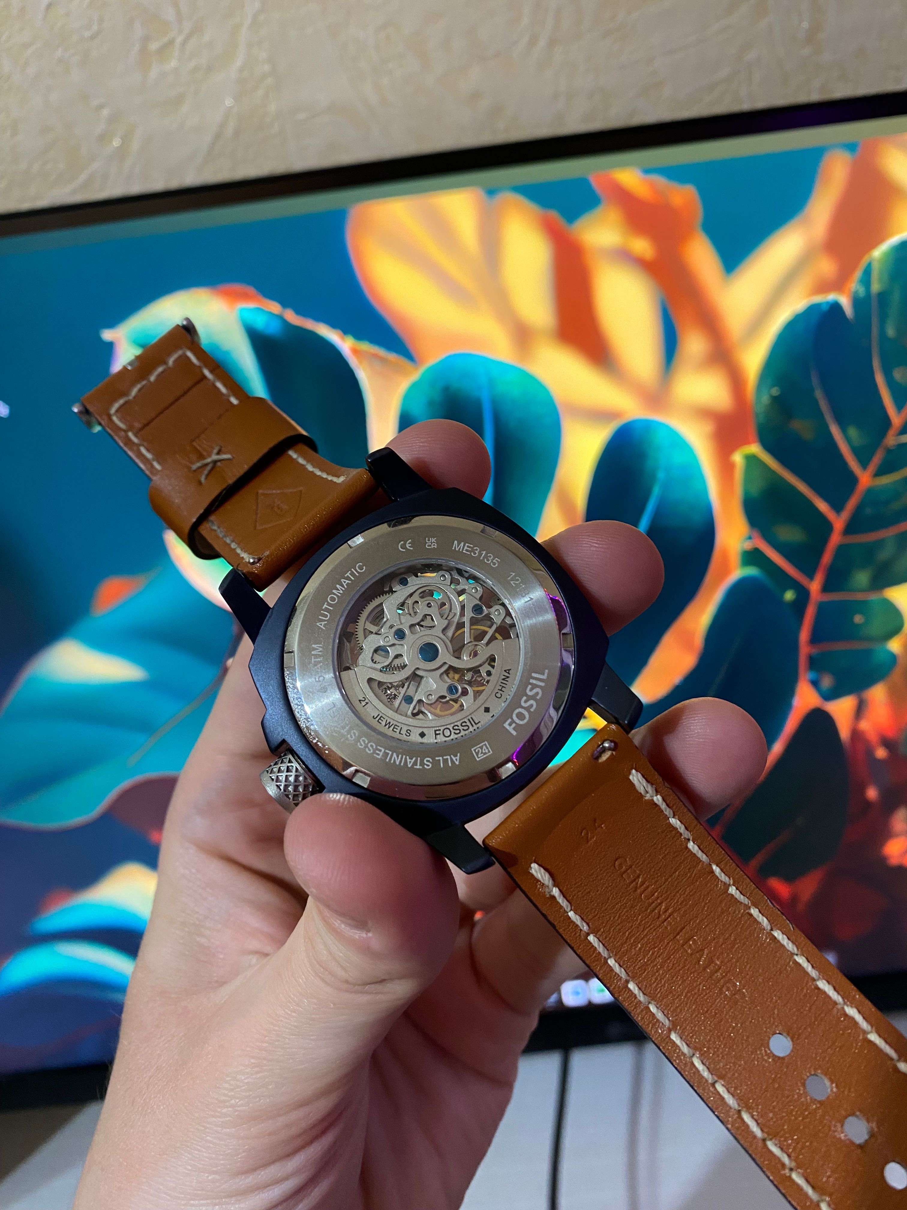 Механические часы Fossil (Скелетоны, автоподзавод)