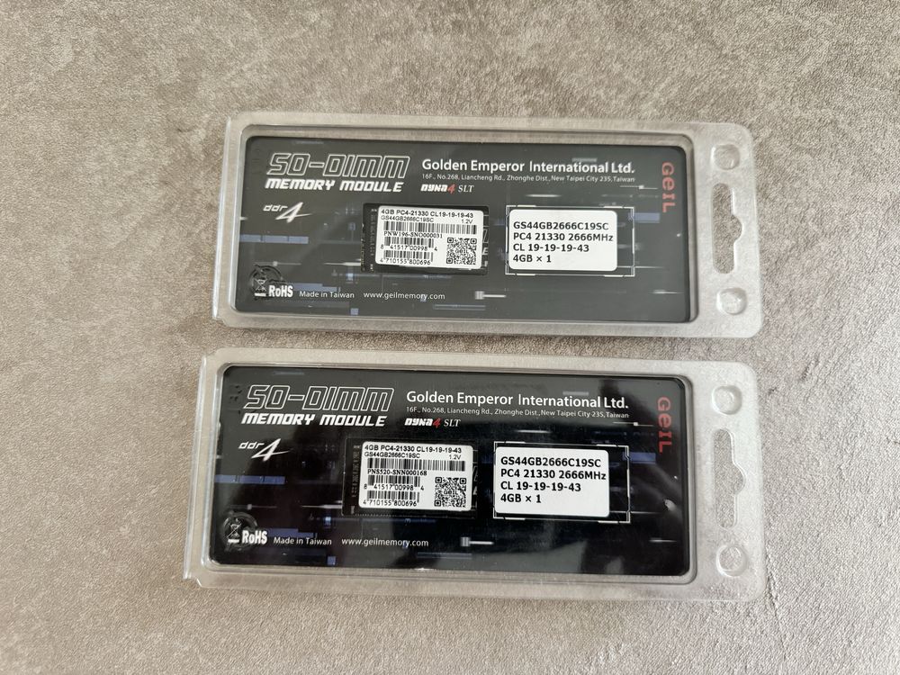 Оперативная память для ноутбука DDR4 8 Gb (2x4)