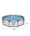 Бассейн каркасный A STEEL Steel
Pro Max, 305x305x76 см