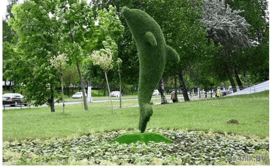 Топиарий фигурки газон