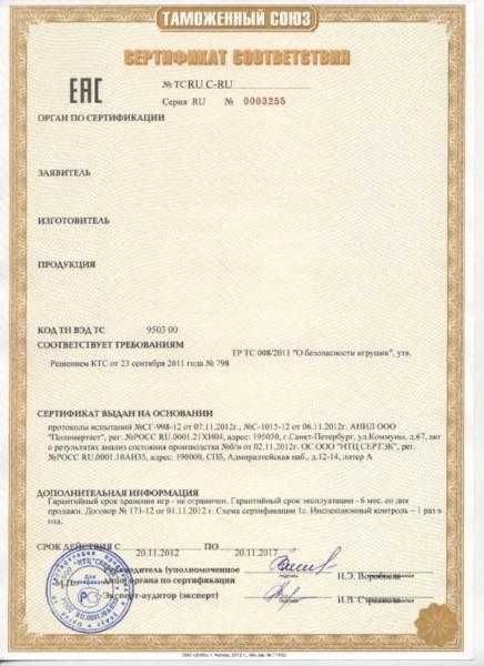 Сертификация продукции