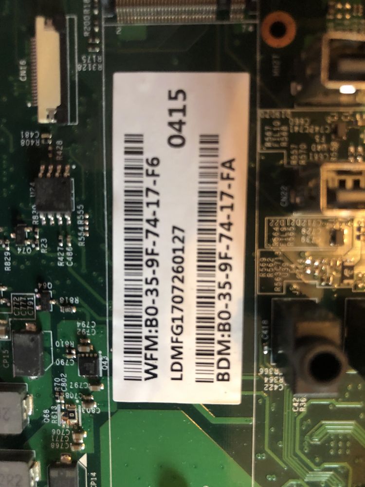 Материнская плата Acer Aspire c20-720 Intel Core i3-7100U