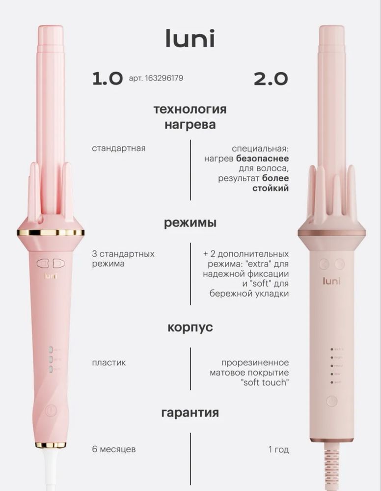 LUNI•Luni2.0• плойка для локон