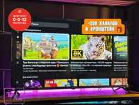 Новый телевизор Smart TV 127см пульт воздушная мышь 2025г код.15888