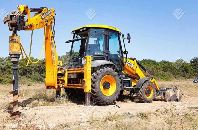 Гидробур (ямобур) для экскаватора-погрузчика JCB 3CX/4CX Delta(Англия)