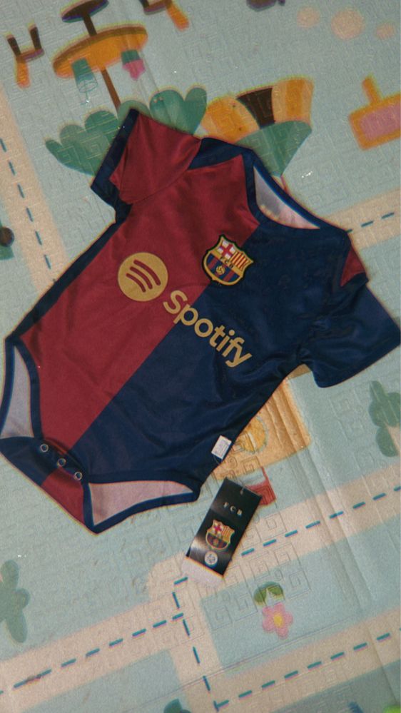 ПРОДАЁТСЯ | Детское боди в стиле футбольного клуба FC BARCELONA