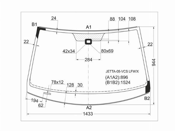 Стекло лобовое + дд VOLKSWAGEN JETTA 4D/5D 06-11 Volkswagen Golf