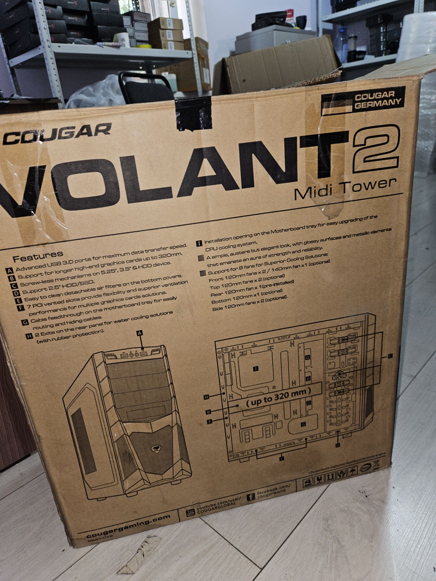 Системный блок, Cougar Volant 2 Midi Tower
