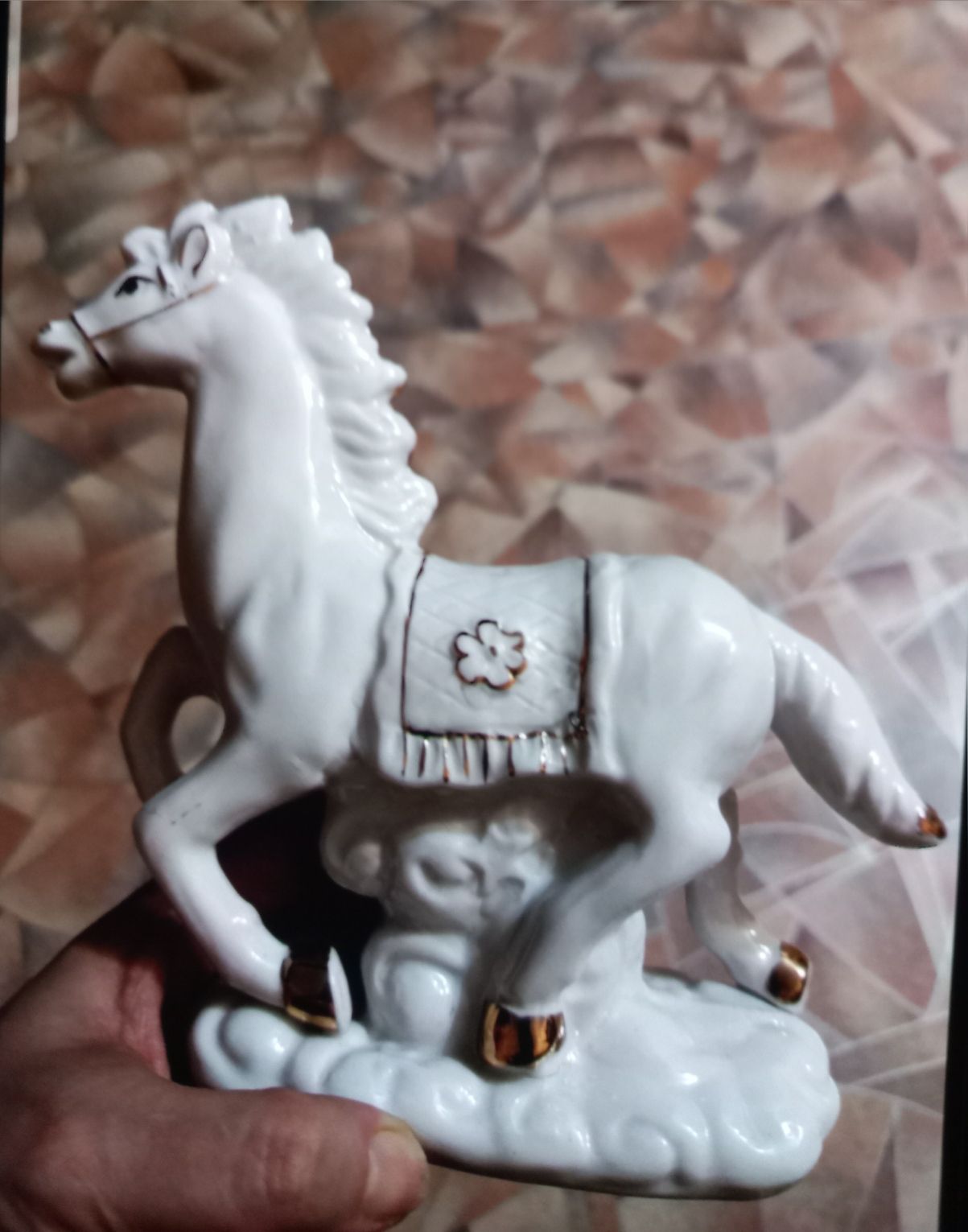 Сувенир лошадь, белая