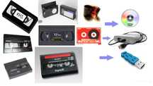 Оцифровка ВИДЕОКАССЕТ VHS, VHS-C, Video-8, miniDV, аудиокассет
