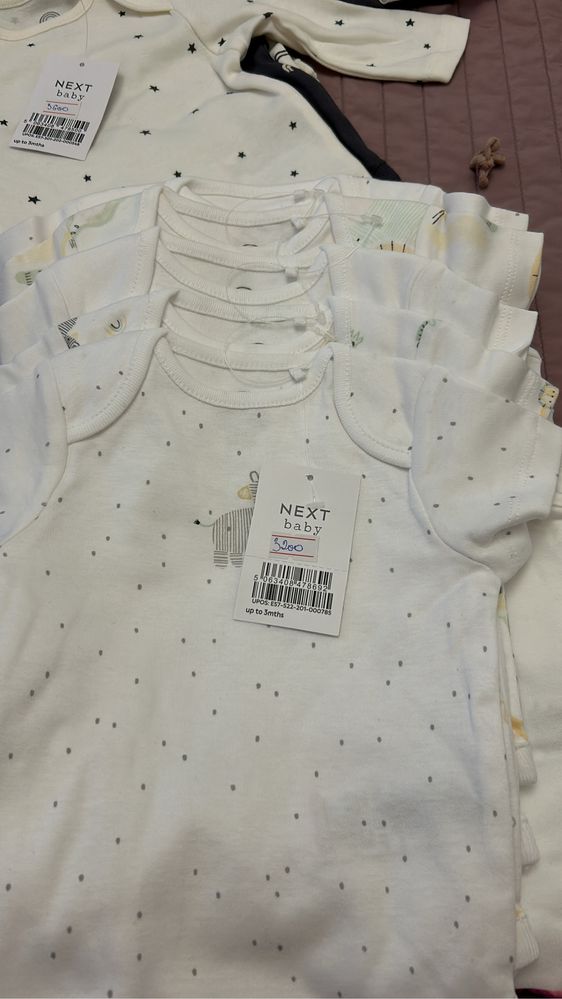 Новые вещи новорожденным от Next Zara