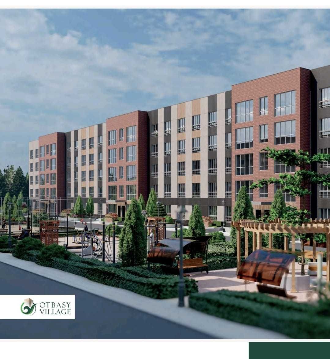 Однокомнатная. ЖК Otbasy Village. Кирпичный дом 2024 года постройки