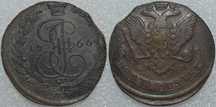 5 копеек 1766 ЕМ