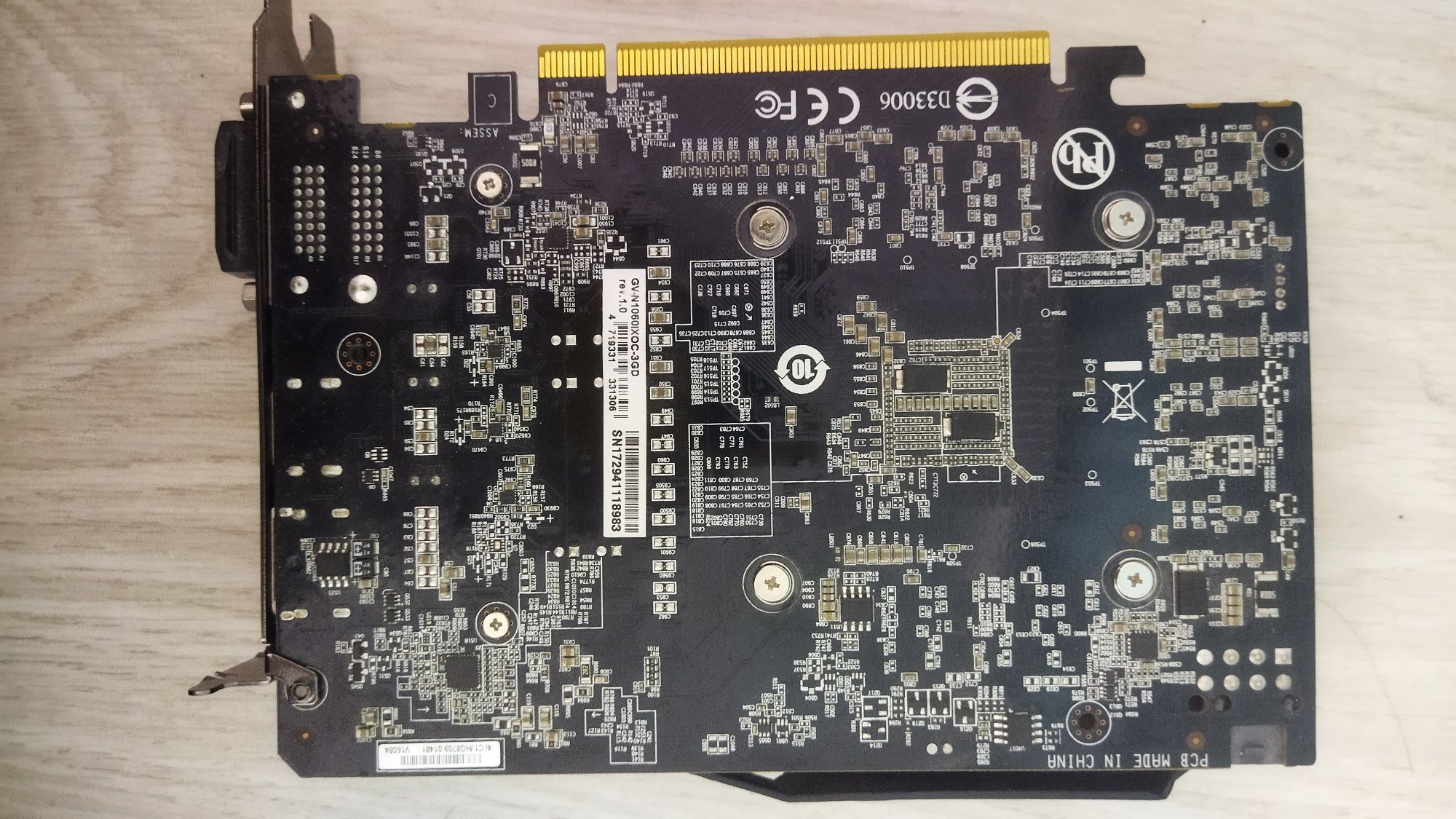 Видеокарта Gigabyte Nvidia GeForce GTX 1060 3Gb Mini