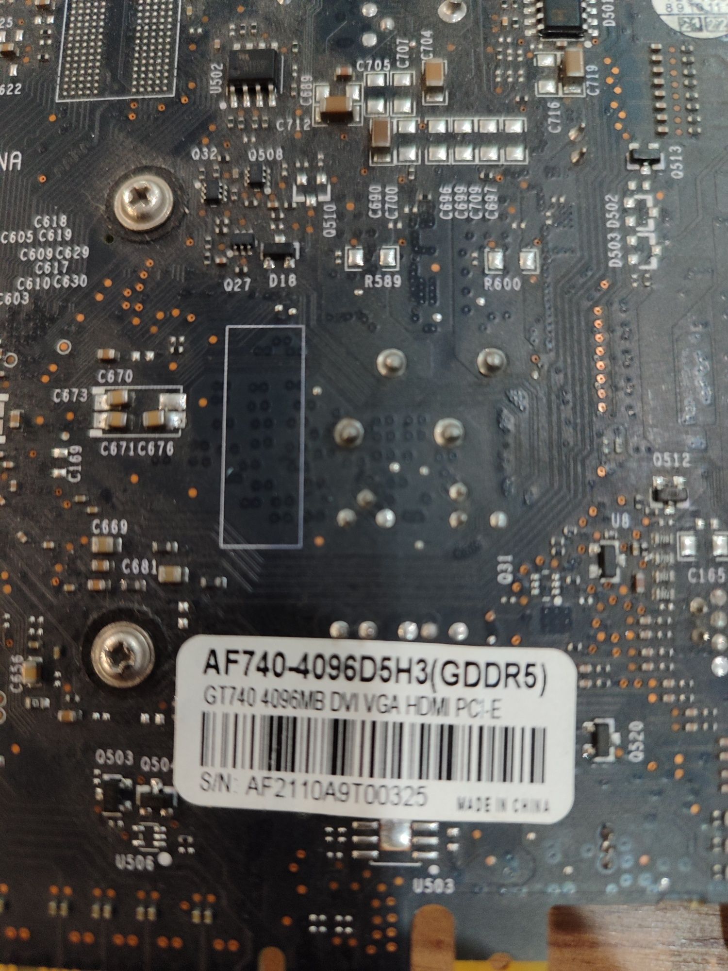 Продам видеокарту GT740 объем памяти 4G