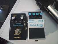 Гитарные педали эффектов BOSS DD-3T. Artec.
