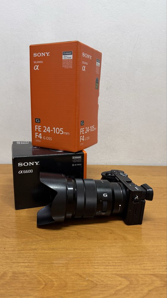 Sony камера 6600, объектив 18-105 f4 рус меню