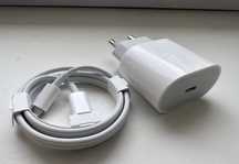 Продам Кабель USB-C + Адаптер 20W  В отличном качестве