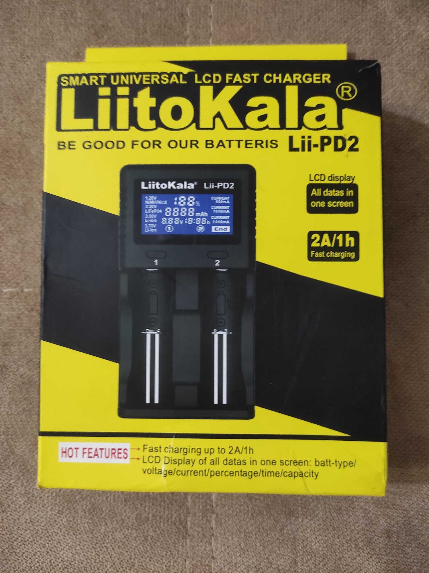 Зарядное интеллектуальное устройство "LiitoKala" Lii-PD2